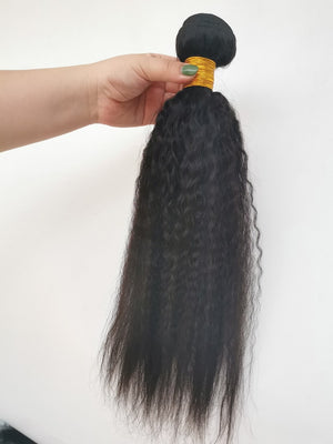 KINKY STRAIGHT HAIR BUNDLES BRAZILIAN HAIR