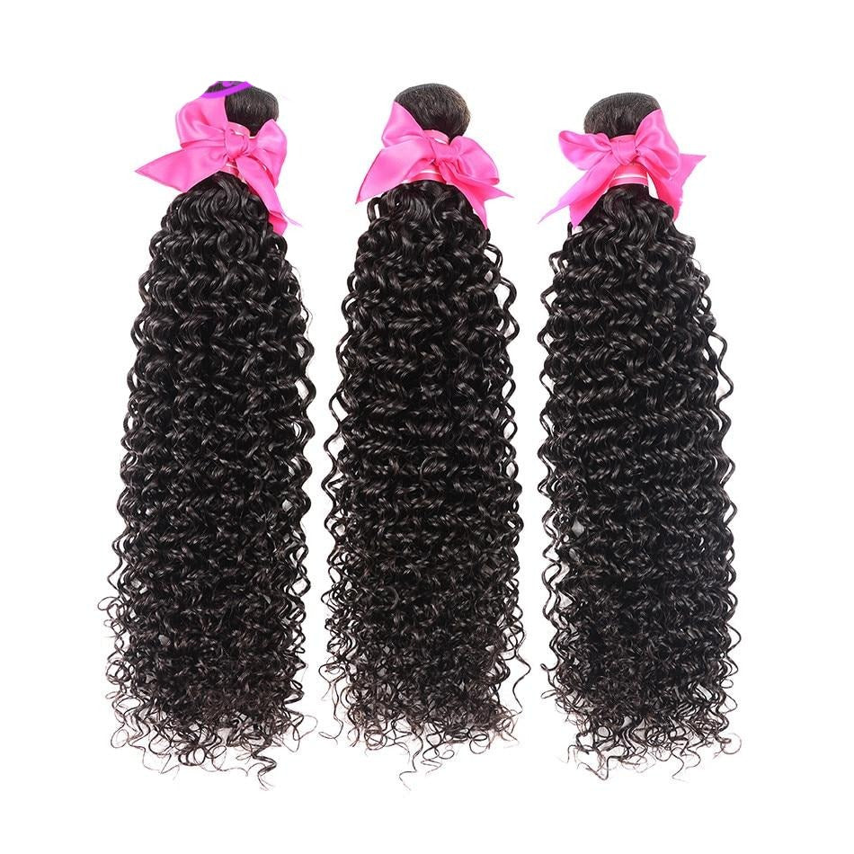 HAIR MONGOLIAN KINKY CURLY BUNDLES 100% HUMAN HAIR