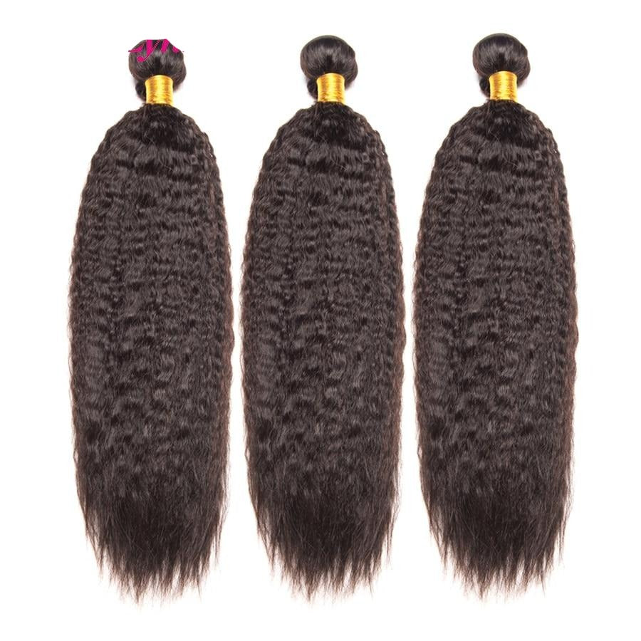 KINKY STRAIGHT HAIR BUNDLES BRAZILIAN HAIR