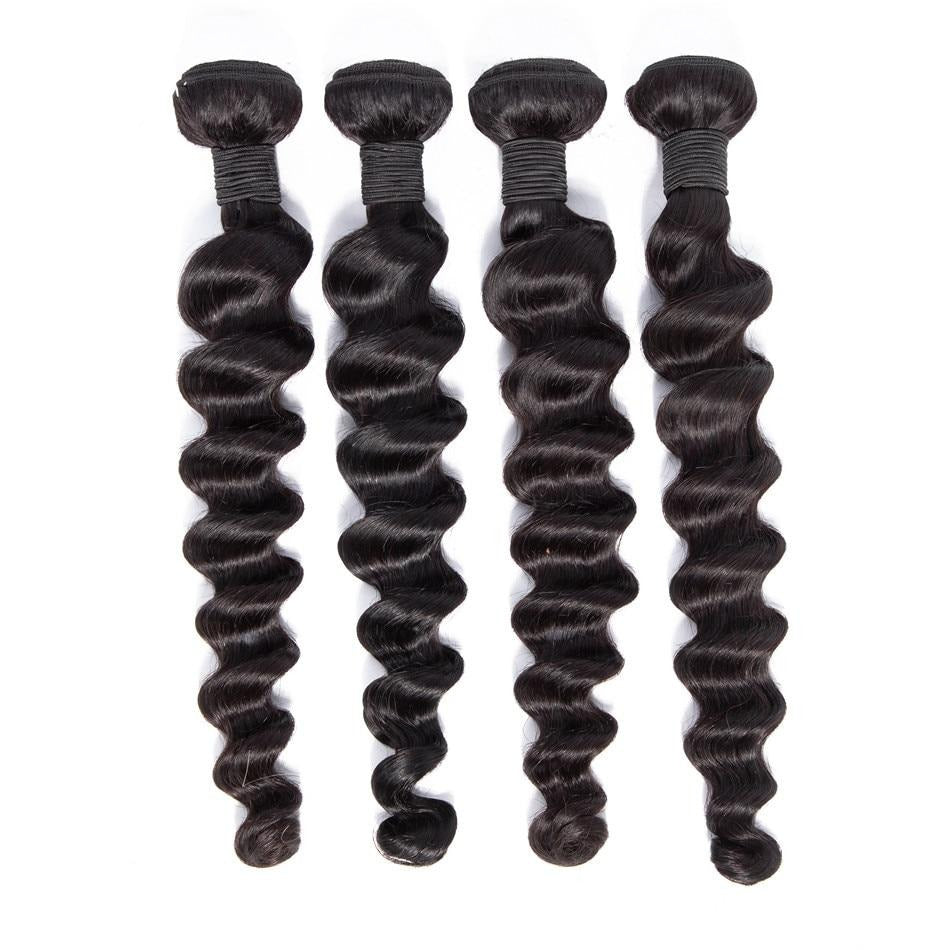 LOOSE DEEP WAVE BUNDLES INDIAN HUMAN HAIR